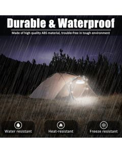 Led Solar Camping Lantern  Portable Waterproof Solar Usb Rechargeable With Remote Control Power Bank Flashlight Survival Kits For Indoor Outdoor Home