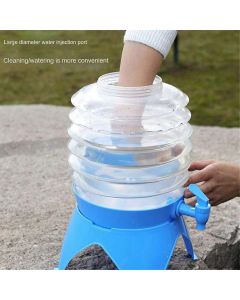 Outdoor Foldable Water Container Camping Folding Water Bucket 3.5L
