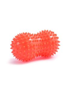 Spiky Peanut Massage Ball Deep Tissue Muscle Roller PVC Foot Massage Ball for Myofascial Release Trigger Point relaxation Yoga Fitness - Orange