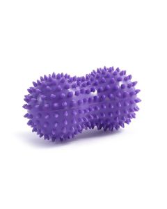 Spiky Peanut Massage Ball Deep Tissue Muscle Roller PVC Foot Massage Ball for Myofascial Release Trigger Point relaxation Yoga Fitness - Purple