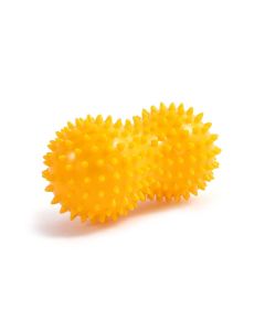 Spiky Peanut Massage Ball Deep Tissue Muscle Roller PVC Foot Massage Ball for Myofascial Release Trigger Point relaxation Yoga Fitness - Yellow