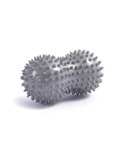 Spiky Peanut Massage Ball Deep Tissue Muscle Roller PVC Foot Massage Ball for Myofascial Release Trigger Point relaxation Yoga Fitness - Gray