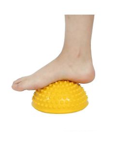 Semi-circular Massage Ball, Hedgehog Ball Yoga Massage Ball For Balance Training, (red)