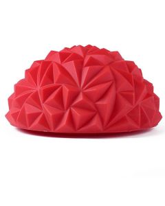 Yoga Hemisphere Massager Pointed Massage Ball Decompression Yoga Massager Exercise Ball Soft and Comfortable - Red