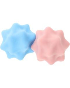 2pcs Bumpy Massage Balls for Foot Fatigue Relief and Muscle Knots Release, Silicone Mobility Massage Tool for Forearms and Palm