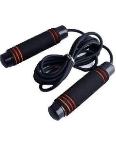 Adjustable Speed Jump Rope with Soft Memory Foam Handles, Tangle-Free Skipping Rope for Fitness, Cardio Workout & Exercise - Red