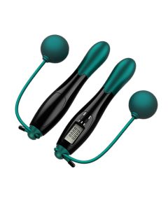Cordless Jump Rope Speed Smart Fitness Jump Rope for Training Boxing Outdoor - Green