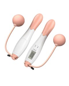 Cordless Jump Rope Speed Smart Fitness Jump Rope for Training Boxing Outdoor - Pink