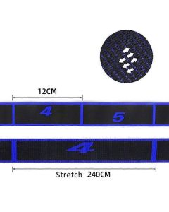 Stretching Strap, 8 Loop Yoga Straps for Stretching, Elastic Stretch Strap Stretch Band for Exercise Yoga Fitness Gym - Yellow