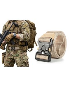 Nylon Tactical Belt Quick-Release for Outdoor Work Daily - Black