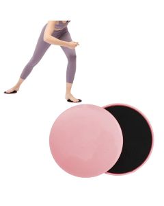 2PCS Gym Training Fitness Exercise Glider Slide Discs Core Slider Workout -Black