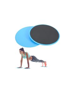 2PCS Gym Training Fitness Exercise Glider Slide Discs Core Slider Workout -Pink