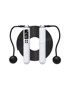Smart Digital Jump Rope for Accurately Counts Jumps Sets Goals and Monitors Progress -Purple
