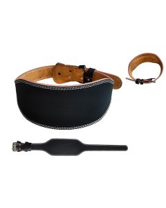 PU Leather Gym Waist Support Belt for Fitness Training and Back Support - L