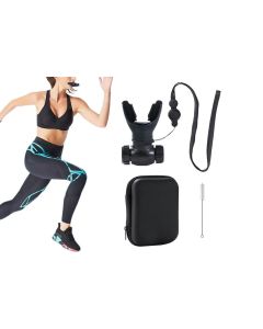 Respiratory Trainer Compact Lung Exercise Device Breathing Trainer -White