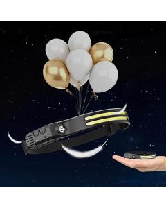 Rechargeable Head Torch Motion Sensor USB Headlamp for Outdoor Activities