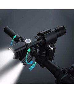 3-Head USB Rechargeable Headlight With Bracket for Night Cycling