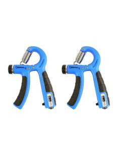 2PCS Adjustable Hand Grip Strengthener with Built-In Counter for Finger and Forearm Training Black