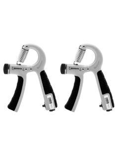 2PCS Adjustable Hand Grip Strengthener with Built-In Counter for Finger and Forearm Training Green