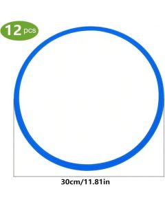 12Pcs 30CM Agility Training Rings Multi Colour Sensory Sports Equipment