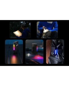 Aluminum Alloy Portable Mini Flashlight with 365nm UV Light and RGB Side Lamp