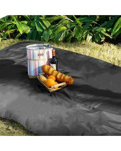 3 in 1 Portable Rain Poncho Waterproof Lightweight Emergency Raincoat with Pocket - Black