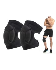 Knee Pads for Gardening Anti-Slip EVA Foam Cushioned Knee Protectors - Black & M