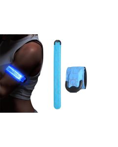 LED Light-Up Armband Safety Belt Night Running Cycling Arm Band -Green