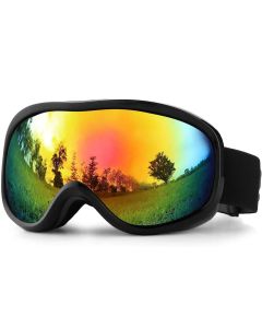Ski Goggles Over Glasses with Dual lens, Anti-fog Anti-UV Snow Goggle for Men Women Youth Skiing Snowmobile-Style B