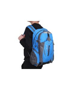 Water-resistant Hiking Backpack Travel Camping Nylon Outdoor Bag for Men and Women -Blue
