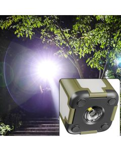 LED Camping Lantern with Solar Panel Type C Charging and Expandable Panels