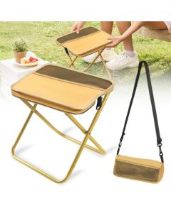 Portable Folding Stool for Hiking Camping and Fishing - Army Green L