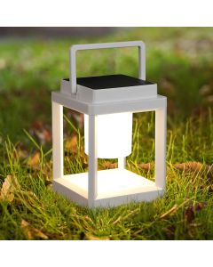 Solar Camping Lantern with USB Charging Portable Outdoor Light (Warm Black)