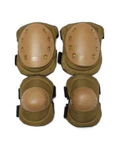 4 Pcs Tactical Sports Knee Elbow Protective Pads BLACK