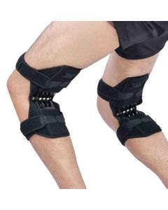 1 Pair Spring Knee Support Patella Booster Adjustable Joint Brace Pad Sports Training Protector