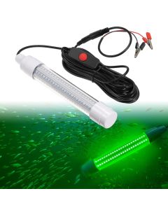 144 LED Submersible Fishing Light Underwater Fish Finder Lamp 16W 1600 Lumens IP68 (Green)