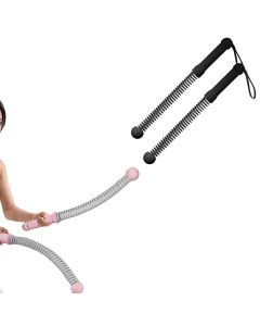 Cordless Ropeless Battle Rope Set for Home Gym Fitness - Pink