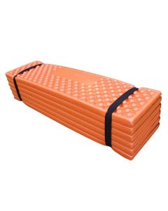 Foldable moisture-proof nap mat outdoor thickened moisture-proof mat Sleeping cushion: Orange