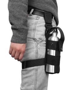 Multifunctional Leg Bag Tactical Thigh Pack Bottle Holder Outdoor Travel Black