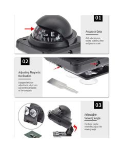 Nautical Comp Car Comp Sea Marine Navigation Declination Adjustment