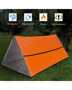 Outdoor Waterproof Emergency Survival Tent Shelter with Sleeping Bag for Camping Hiking Adventure