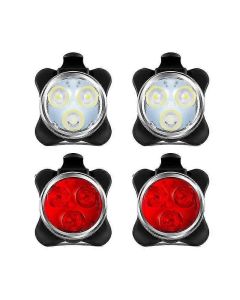 USB Rechargeabl Light Set,Super Bright Front Headlight and Rear LED Bicycle Light
