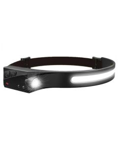 USB Powered Rechargeable Headlamp - Lightweight LED Head Torch for Camping, Hiking & Nighttime Outdoor Use