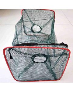 Fishing Bait Trap Fish Net Cast Dip Cage Crab Minnow Crawdad Shrimp Foldable