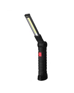 Magnetic COB LED Flashlight Rechargeable Hand Torch Work Light - M