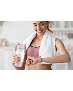 Electric Shaker Bottle Protein Shaker Bottle Protein Mixer for Perfect Creamy Shake Rechargeable Blender Bottle -Pink