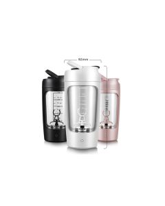 Electric Shaker Bottle Protein Shaker Bottle Protein Mixer for Perfect Creamy Shake Rechargeable Blender Bottle -White