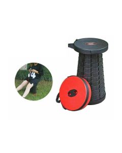 Camping Fishing Hunting Outdoor Chair Portable Folding Stool - Red