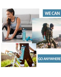25oz/750ml Sports Water Bottle, BPA Free Drink Leak-Proof Cup for Sports, Travel, Fitness