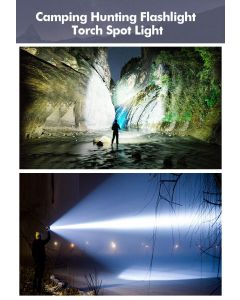 LED Handheld Spotlight Rechargeable Camping Hunting Flashlight Torch Spot Light